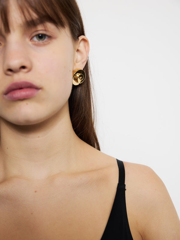 VALENTINA SPIRAL EARRINGS GOLD-EYLAND-APOC STORE