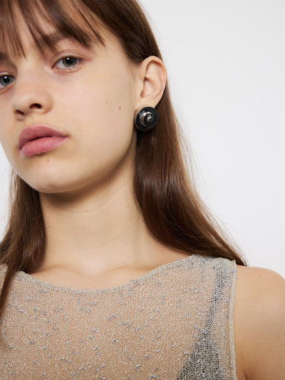 VALENTINA SPIRAL EARRINGS SILVER-EYLAND-APOC STORE