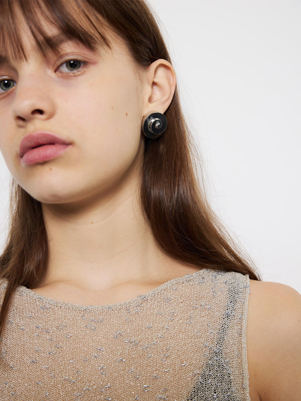 VALENTINA SPIRAL EARRINGS SILVER-EYLAND-APOC STORE