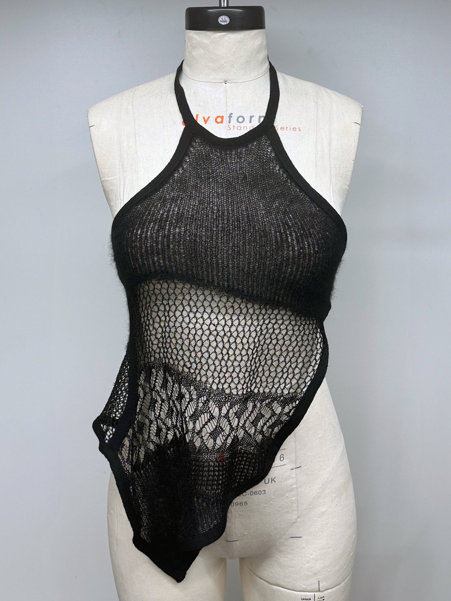 Upcycled Asymmetrical Knit Tank Top-Raquel de Carvalho-APOC STORE