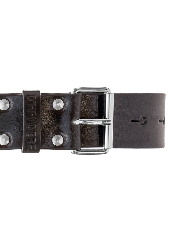 Black Silver Vice Versa Belt-D’heygere-APOC STORE