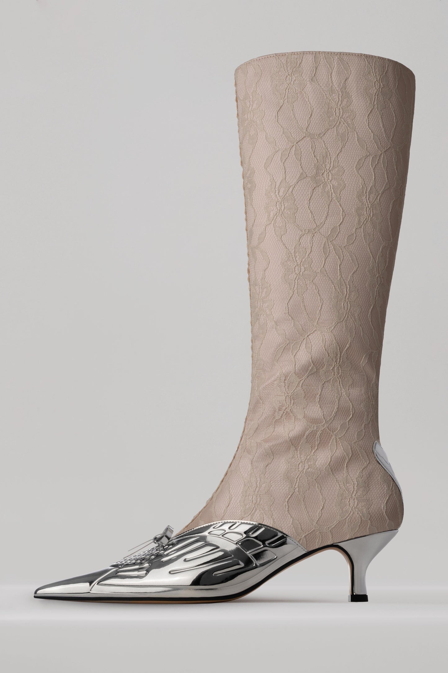 IM Silver Chrome Boots-Invasive Modification-APOC STORE