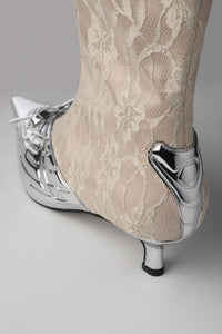 IM Silver Chrome Boots-Invasive Modification-APOC STORE