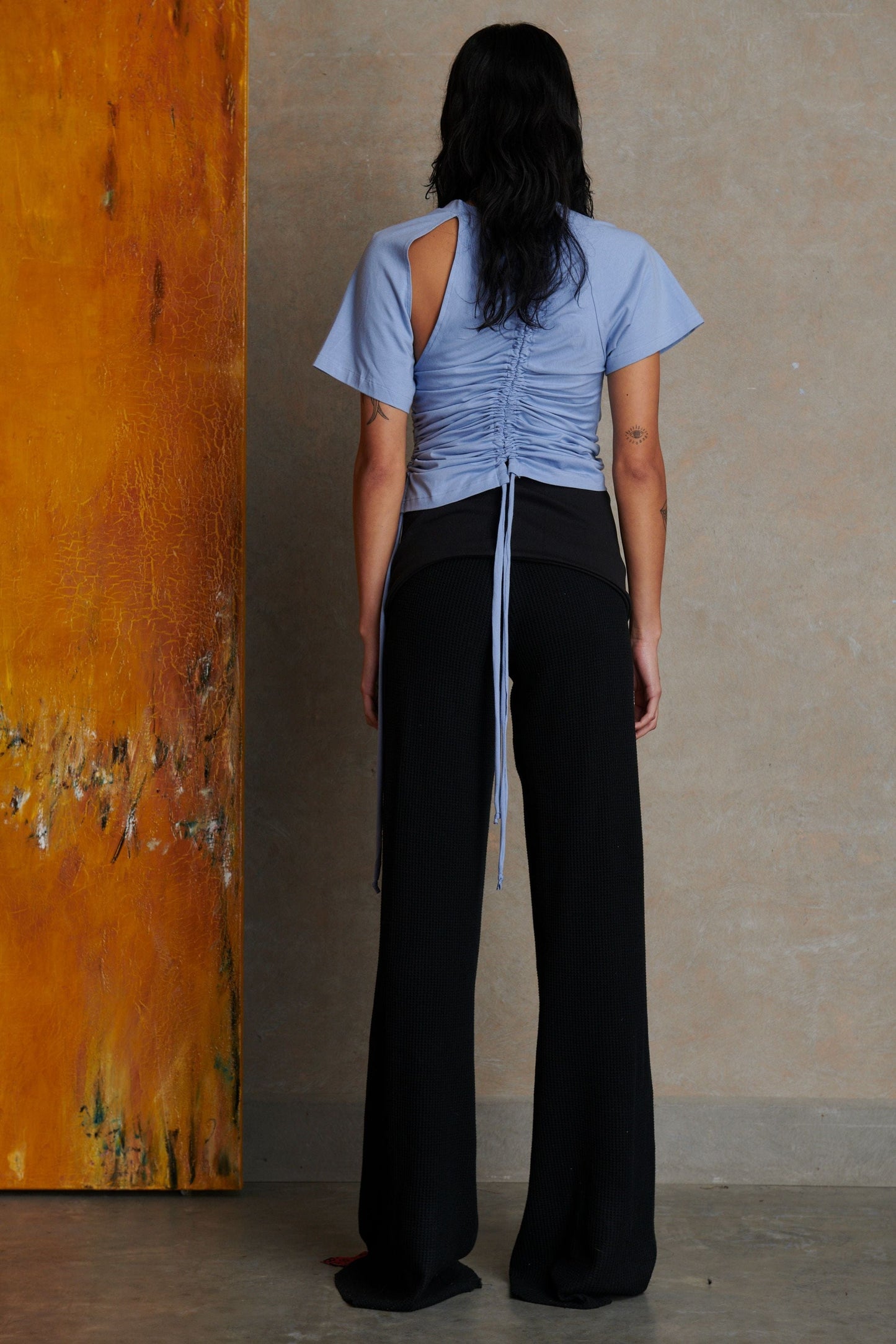 Waffle Pant - Black-Karlaidlaw-APOC STORE