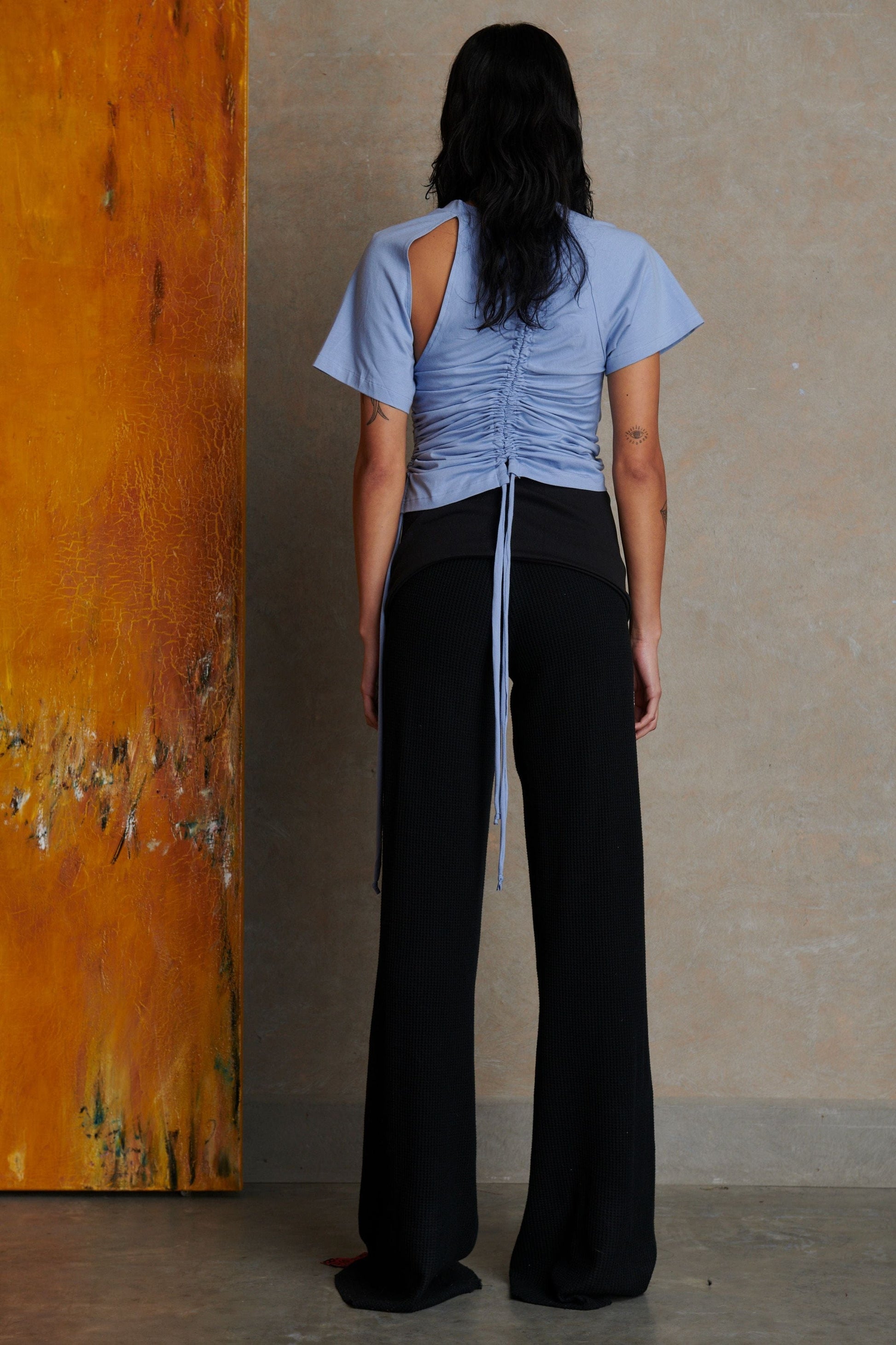 Waffle Pant - Black-Karlaidlaw-APOC STORE