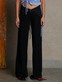 Waffle Pant - Black-Karlaidlaw-APOC STORE