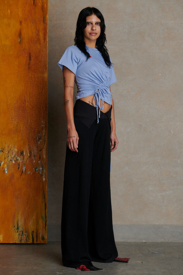 Waffle Pant - Black-Karlaidlaw-APOC STORE