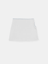 Score Knit Mini Skirt White-René Scheibenbauer-APOC STORE