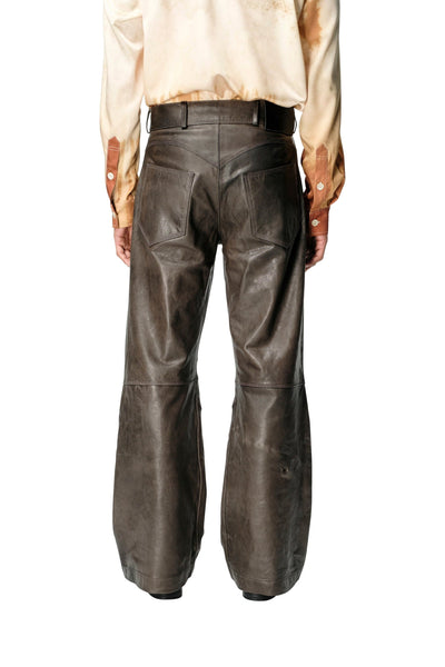 Leather Biker Pants-XIMONLEE-APOC STORE