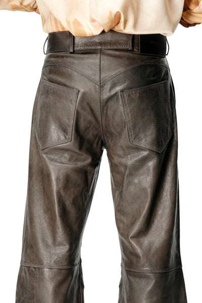 Leather Biker Pants-XIMONLEE-APOC STORE