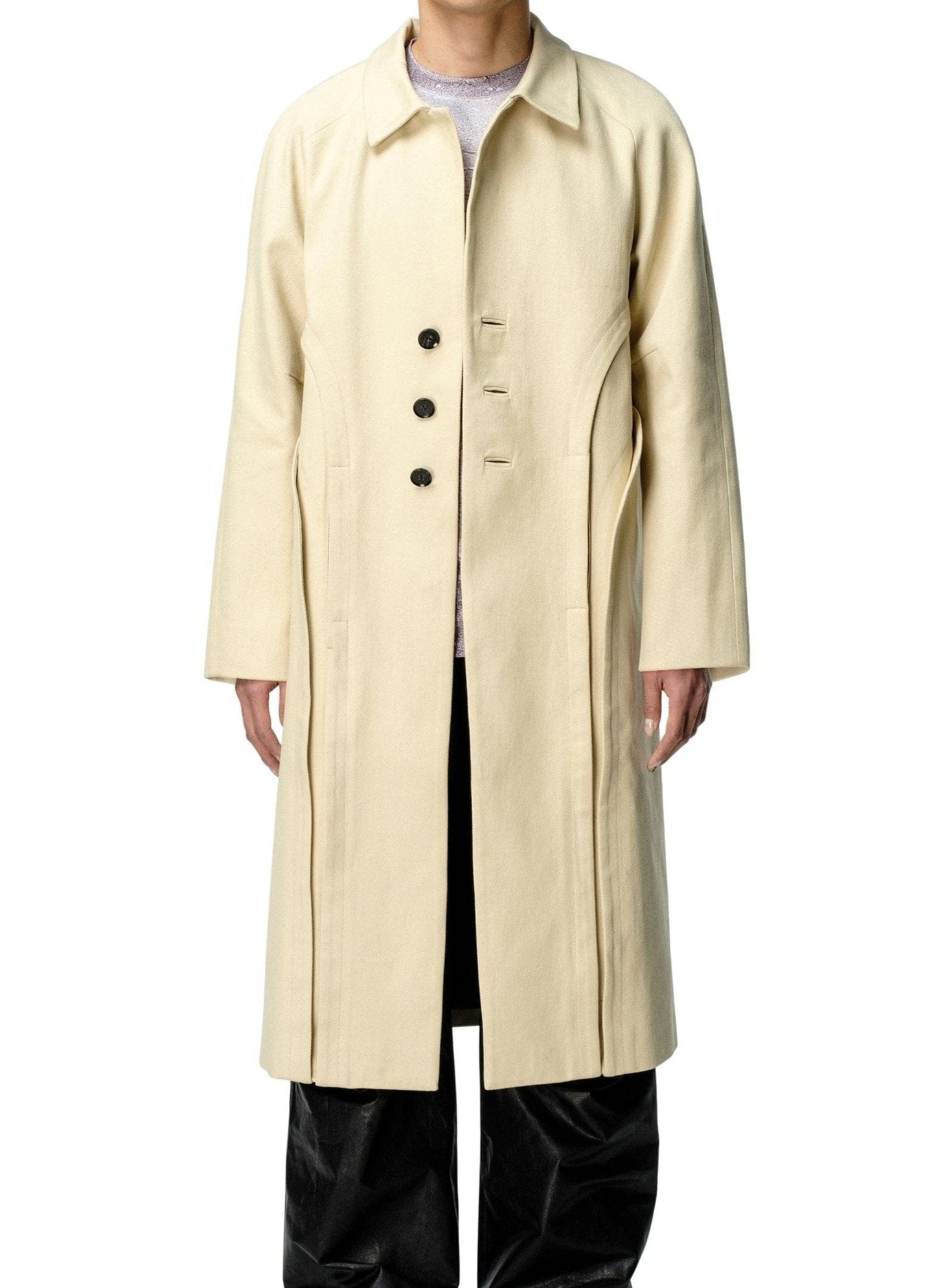 Panelled Mac Coat-XIMONLEE-APOC STORE