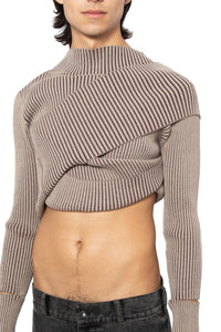 Cut Out Rib Knit-XIMONLEE-APOC STORE