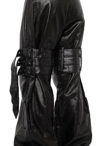 PU Belted Combat Pants-XIMONLEE-APOC STORE
