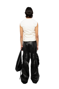 PU Belted Combat Pants-XIMONLEE-APOC STORE