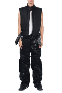 Tripple Belted High Neck Vest-XIMONLEE-APOC STORE