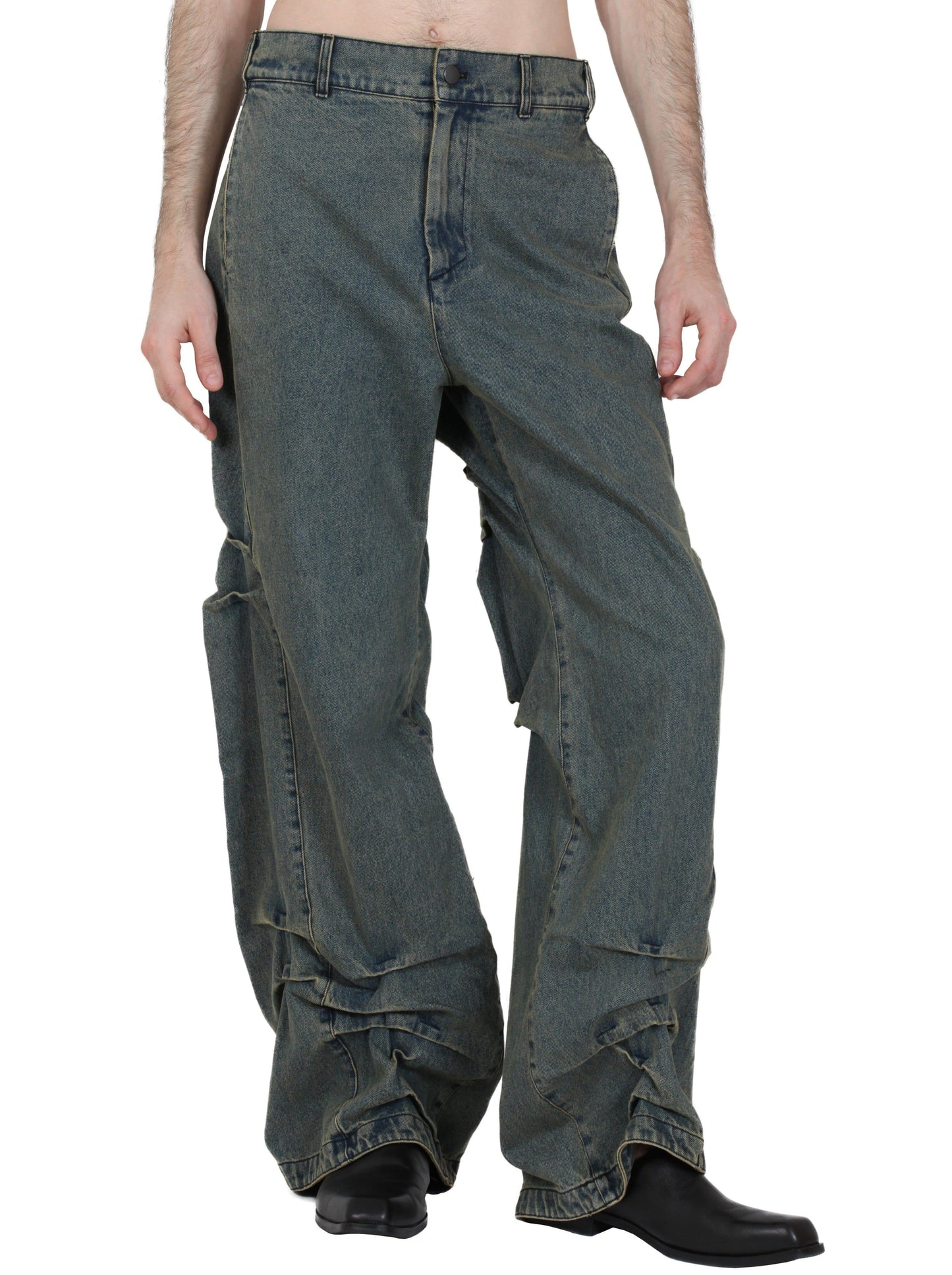 Creased Pants-XIMONLEE-APOC STORE