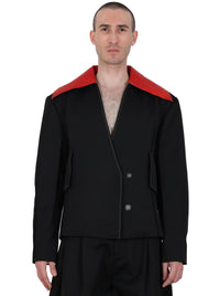 Leather Lapel Jacket-XIMONLEE-APOC STORE