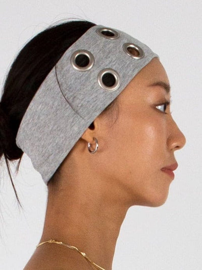 EYELET HAIRBAND GREY-Nibgnus-APOC STORE