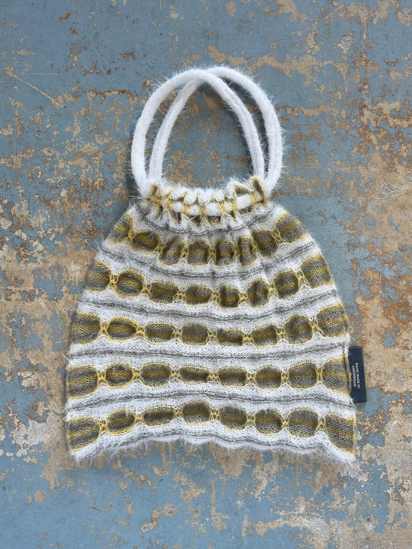 Reversible Knitted Bag Yellow-deparel-APOC STORE