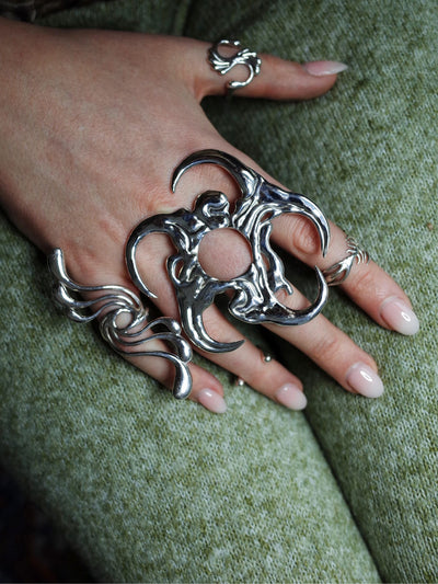 Mucha's Flower Ring-lokidolor-APOC STORE
