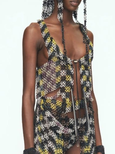 Magician Checkered Vest-JALACONDA-APOC STORE