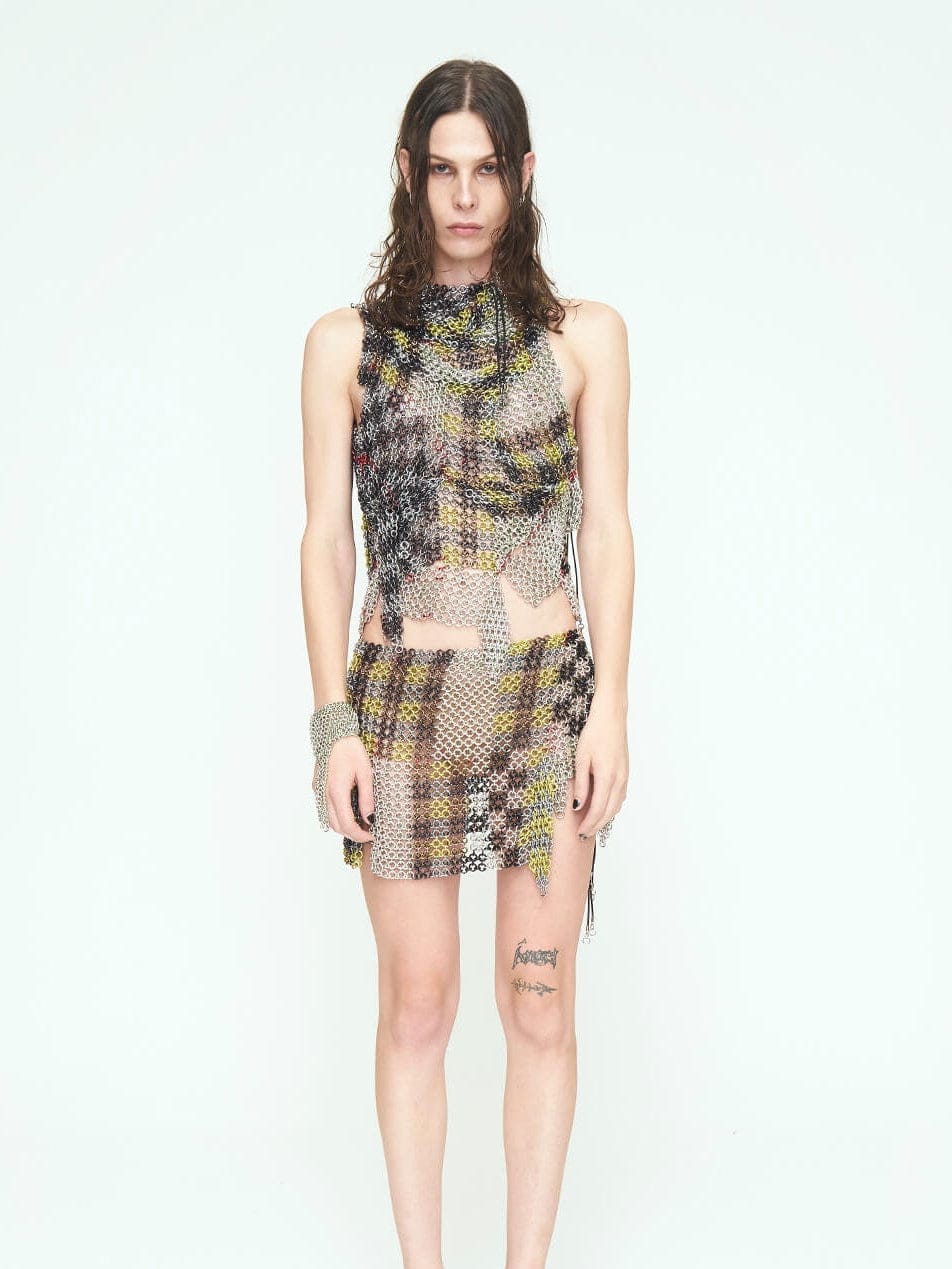 Chess Lime Long Top-JALACONDA-APOC STORE