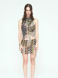 Chess Lime Long Top-JALACONDA-APOC STORE