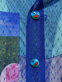 Blue Tulle Collage Shirt-Jetpack Hom(m)e-APOC STORE