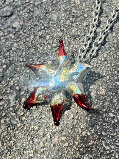 KA’AGUY_111 Glass Silver Necklace-Pia Glassworks-APOC STORE