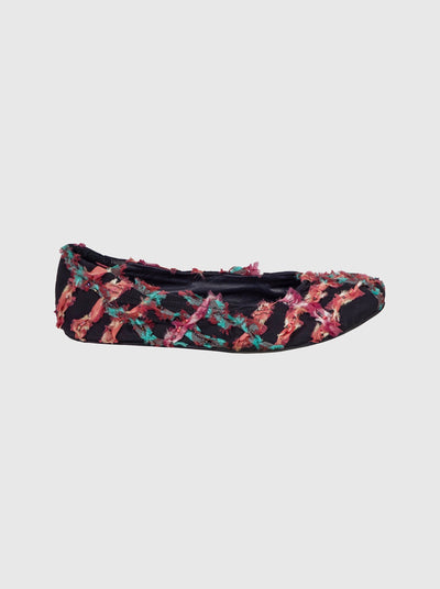 Ballerina Flats with Embroidery-Nensi Avetisian-APOC STORE