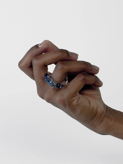 Soft Organic Glass Ring 0105-Rain and Rivers-APOC STORE