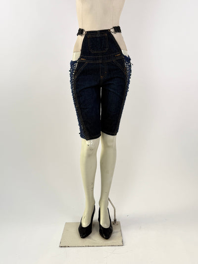 Mini Overall Denim Shorts-Lou de Bètoly-APOC STORE