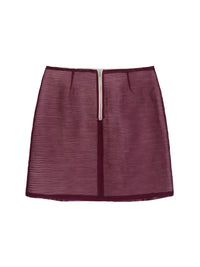 Stripe Shade Skirt Purple-mesh blanca-APOC STORE
