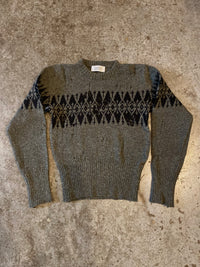 Distressed Fairisle jumper-Lilies of the Valley-APOC STORE