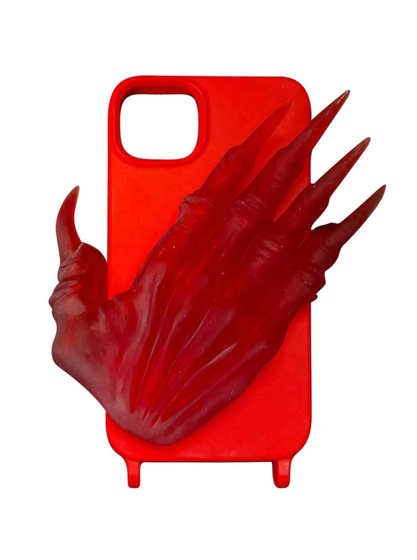 X LEO OFFICIAL Claw Phone Case - Red-Naomi Gilon-APOC STORE