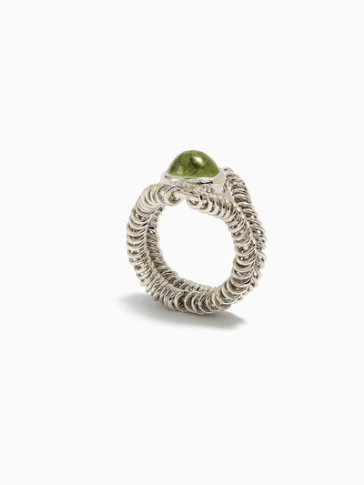 Barnacle Ring Small - Peridot-Zohra Rahman-APOC STORE