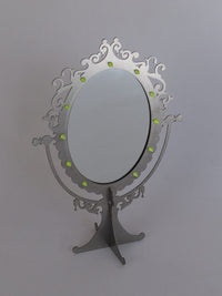 STUDDED VANITY MIRROR - NEONE GREEN-100100-APOC STORE