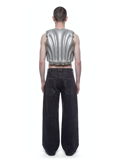Silver Inflatable Armour Gilet-harri-APOC STORE