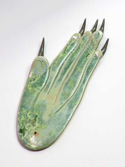Incense Holder Crystal Green Paw-Naomi Gilon-APOC STORE