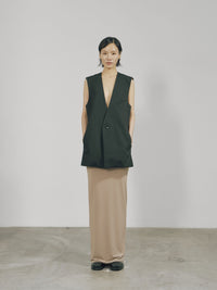 Nude Skinny Maxi Skirt-arc us arkus-APOC STORE