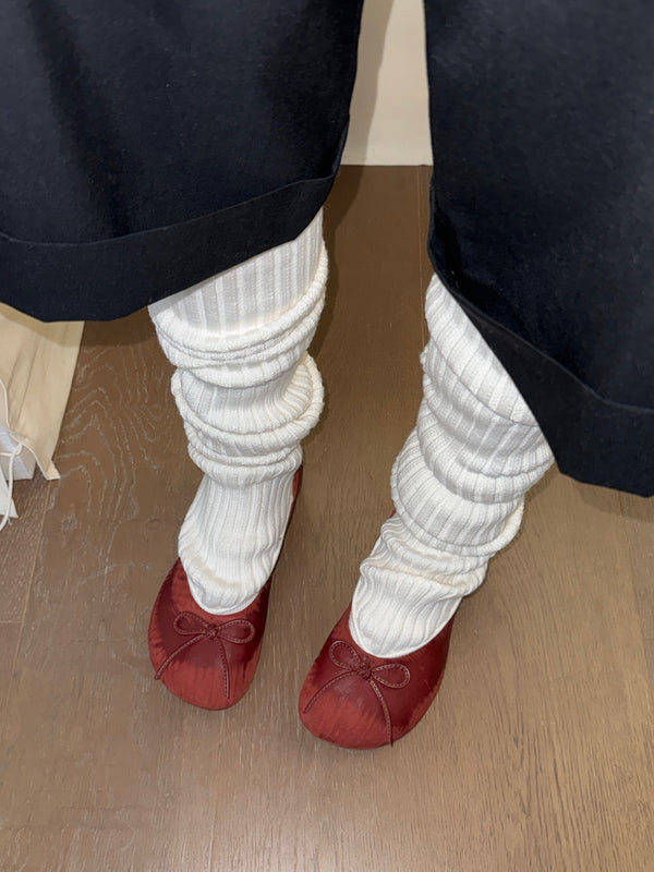 BAGGY BALLET FLATS SCRATCH RED-BHIVE-APOC STORE