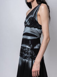 Lingerie dress black-Kenza Iatrides-APOC STORE