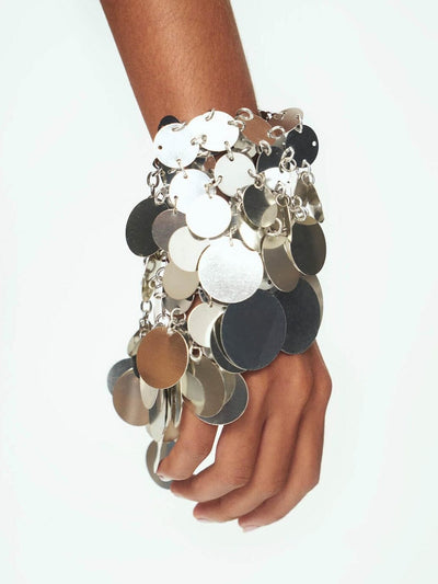 Aluminum Disc Bracelet - SILVER-JALACONDA-APOC STORE