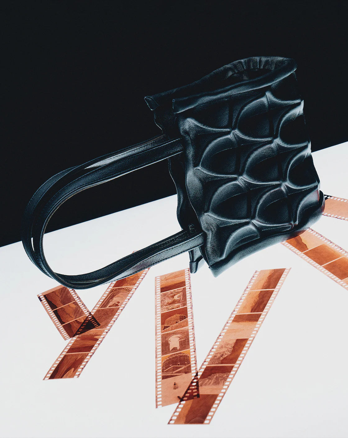 Black Structured Bag-Nensi Avetisian-APOC STORE