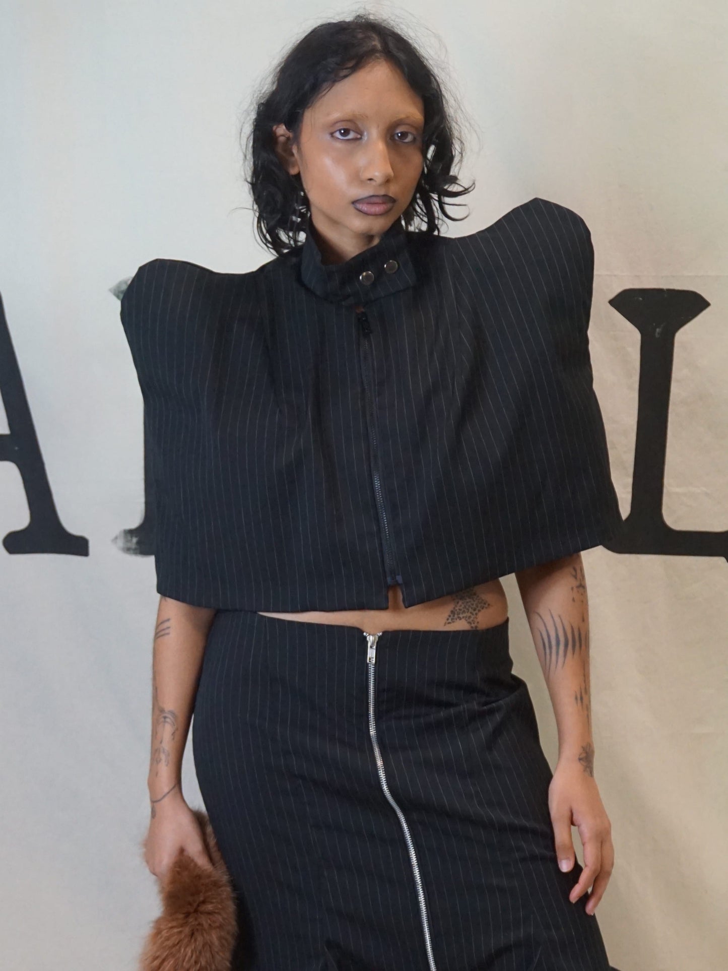 GARMENT # 003 - PADDED SHOULDER BOLERO-SAMPLE GARMENTS-APOC STORE