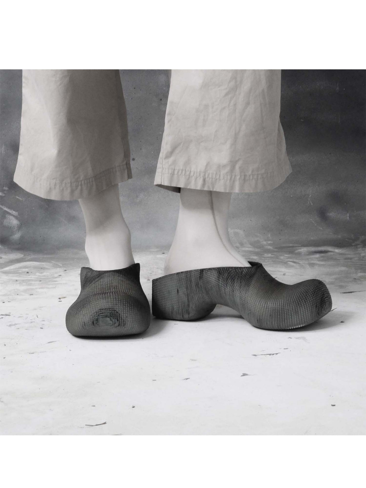 Heeled Clogs - Dark (Brownish)-BODY AMPLIFICATION DEVICES-APOC STORE