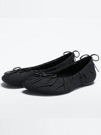 BAGGY BALLET FLAT - BLACK-BHIVE-APOC STORE