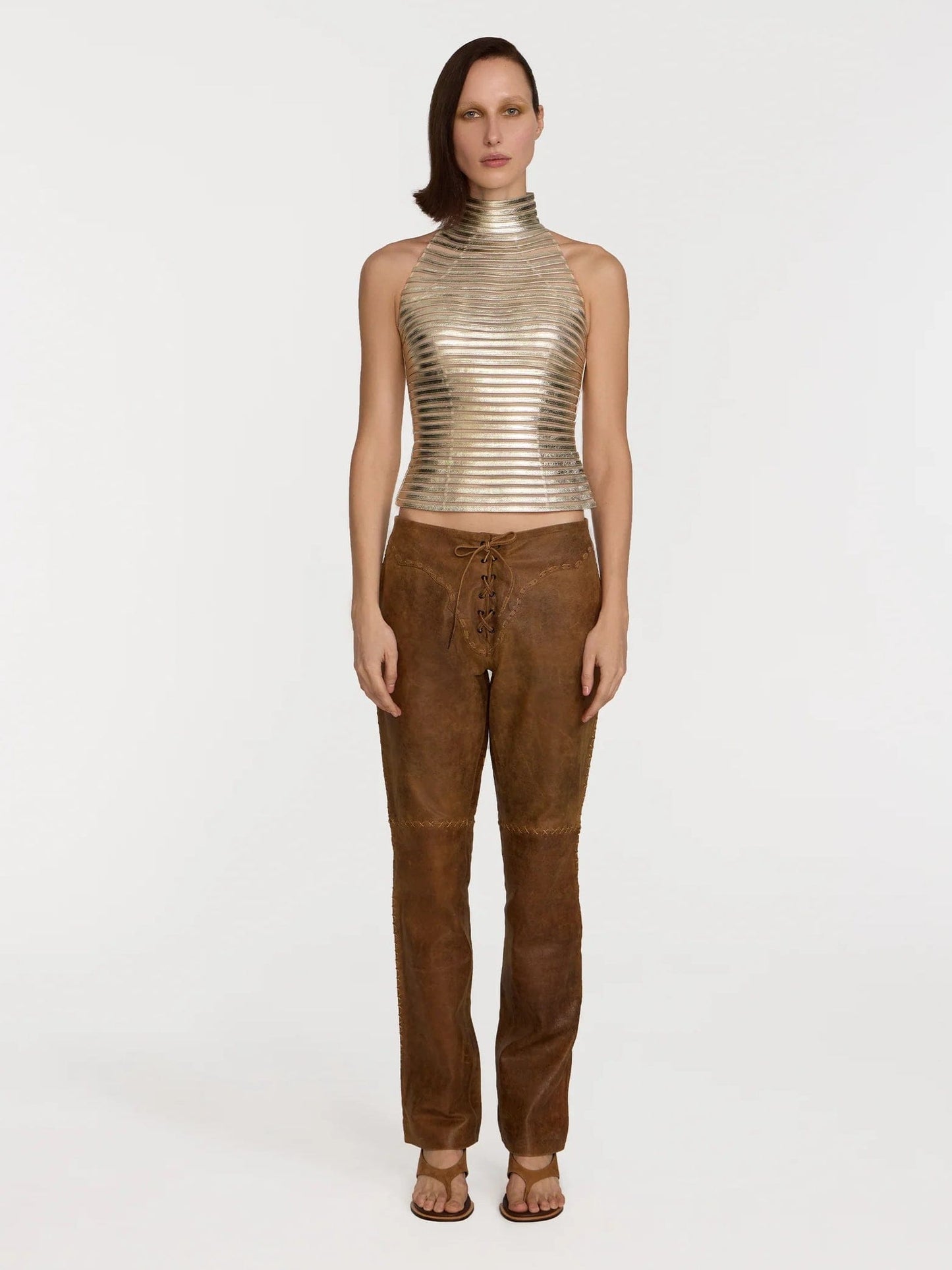 RODEO PANT - BROWN-MOTIRA-APOC STORE