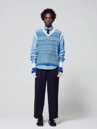 EMPATHIC KNIT VEST - Blue-Cognomen-APOC STORE