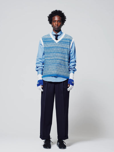 EMPATHIC KNIT VEST - Blue-Cognomen-APOC STORE